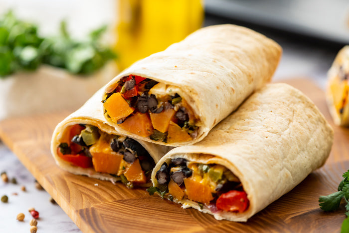 Sweet Potato Black Bean Burritos